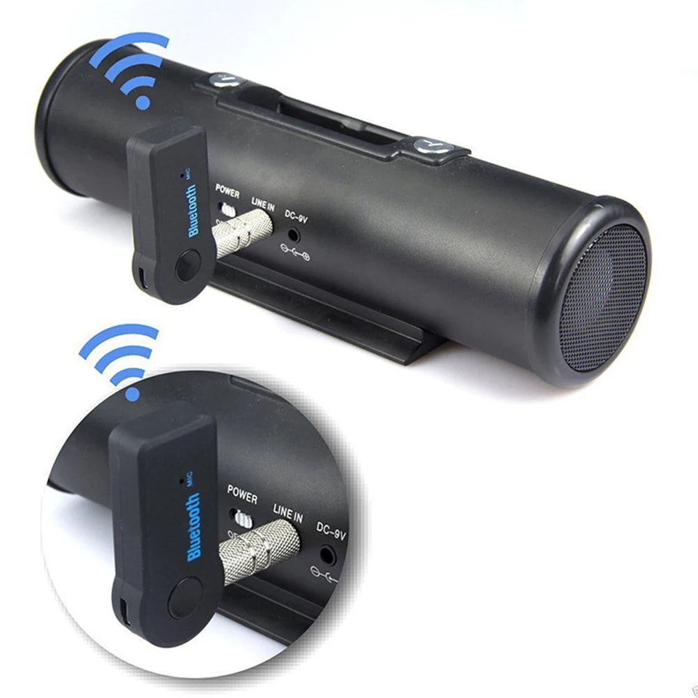 Portable Wireless Bluetooth-compatible Receiver 3.5mm Phone AUX Audio MP3 Car Stereo Music Receiver Adapter