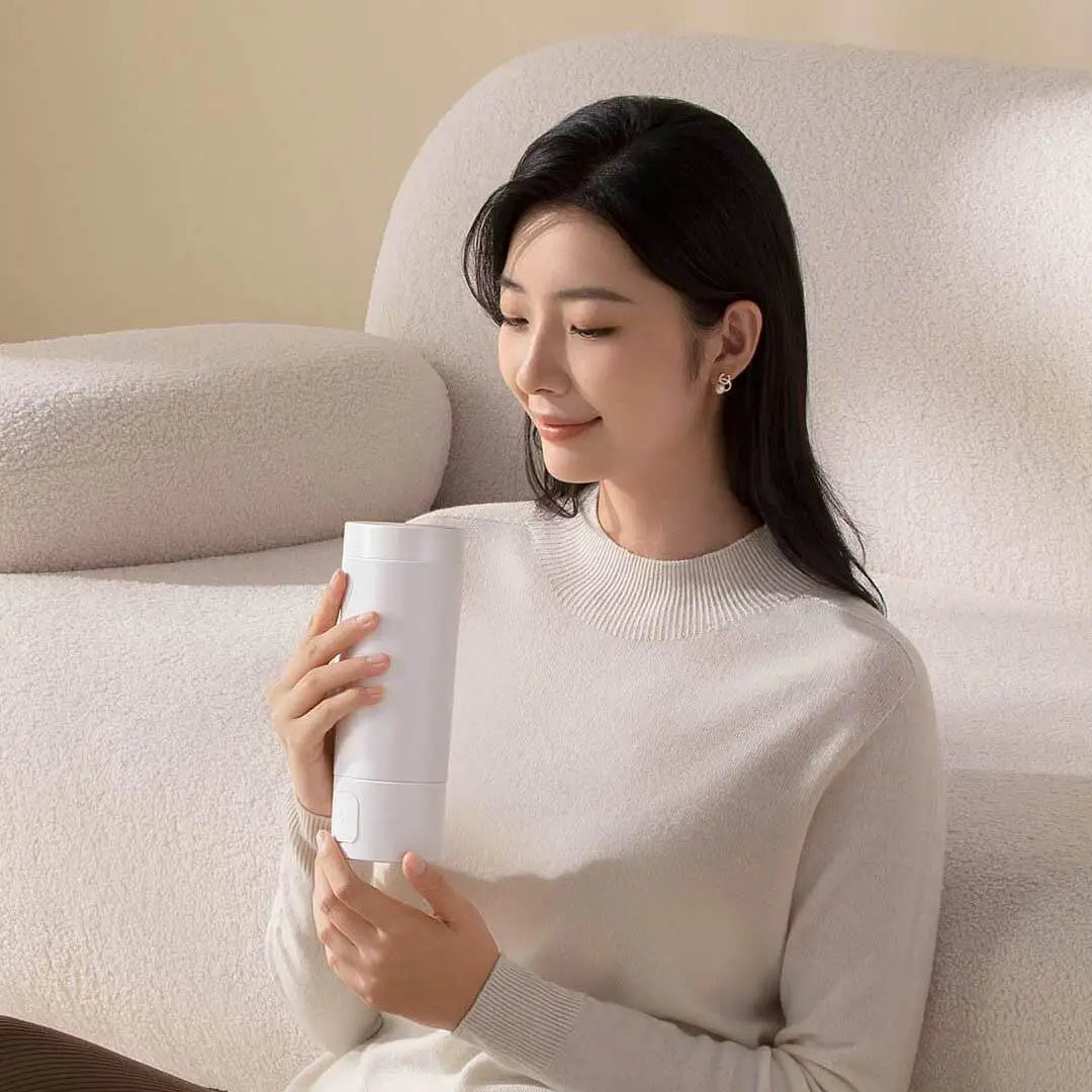 XIAOMI Mijia Portable Electric Kettle 2, 350ml Travel Water Boiler & Insulate Cup 2 in 1, 6 Temperature, 300W for Hotel Dorm