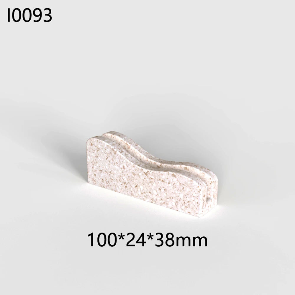 Concrete Mirror Bracket Silicone mold Wavy Mountain Design Card Holder molds Creative silicone mold for office furniture