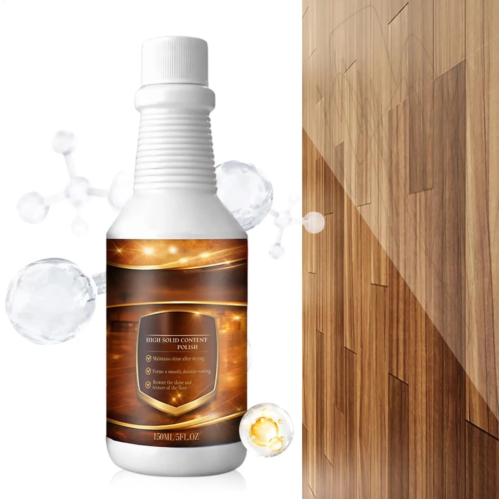 150ml Floor Restore Solution liquid Flooring Renewal Agent Wood Floor Polishing Care for Home Apartment Dormitory Living Room