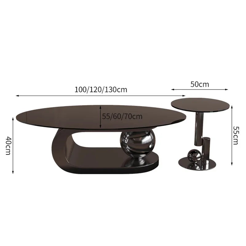 Round Trendy Coffee Table Exquisite Luxury European Trendy Coffee Tables Simple Beauty Mesa Auxliar Living Room Furniture