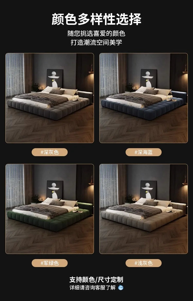 Bedroom Unique Bed Aesthetic Modern Double Children Bed Luxury Sleeping 180x200 Camas De Matrimonio Dormitorio Home Furniture