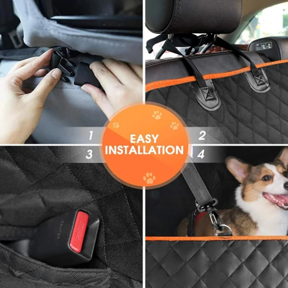 Ideal Car seat Cover, Upgrade Your Car Seats with this Waterproof, Scratch-Resistant Dog Hammock Cover!