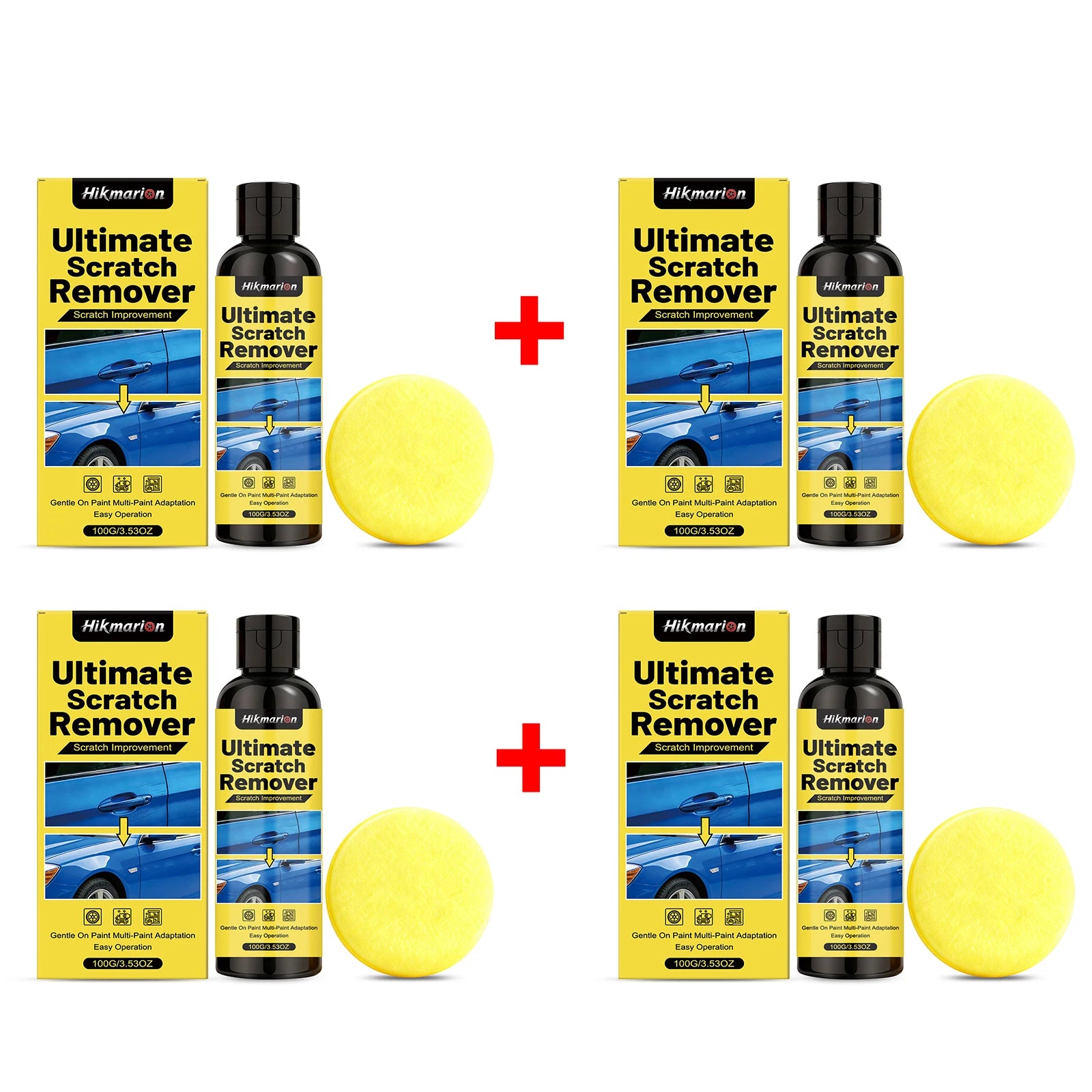 Car Scratch Repair Kit Polishing and Restoration Set for Light Scratches, Swirl Marks Scratch Remover Auto Body Maintenance