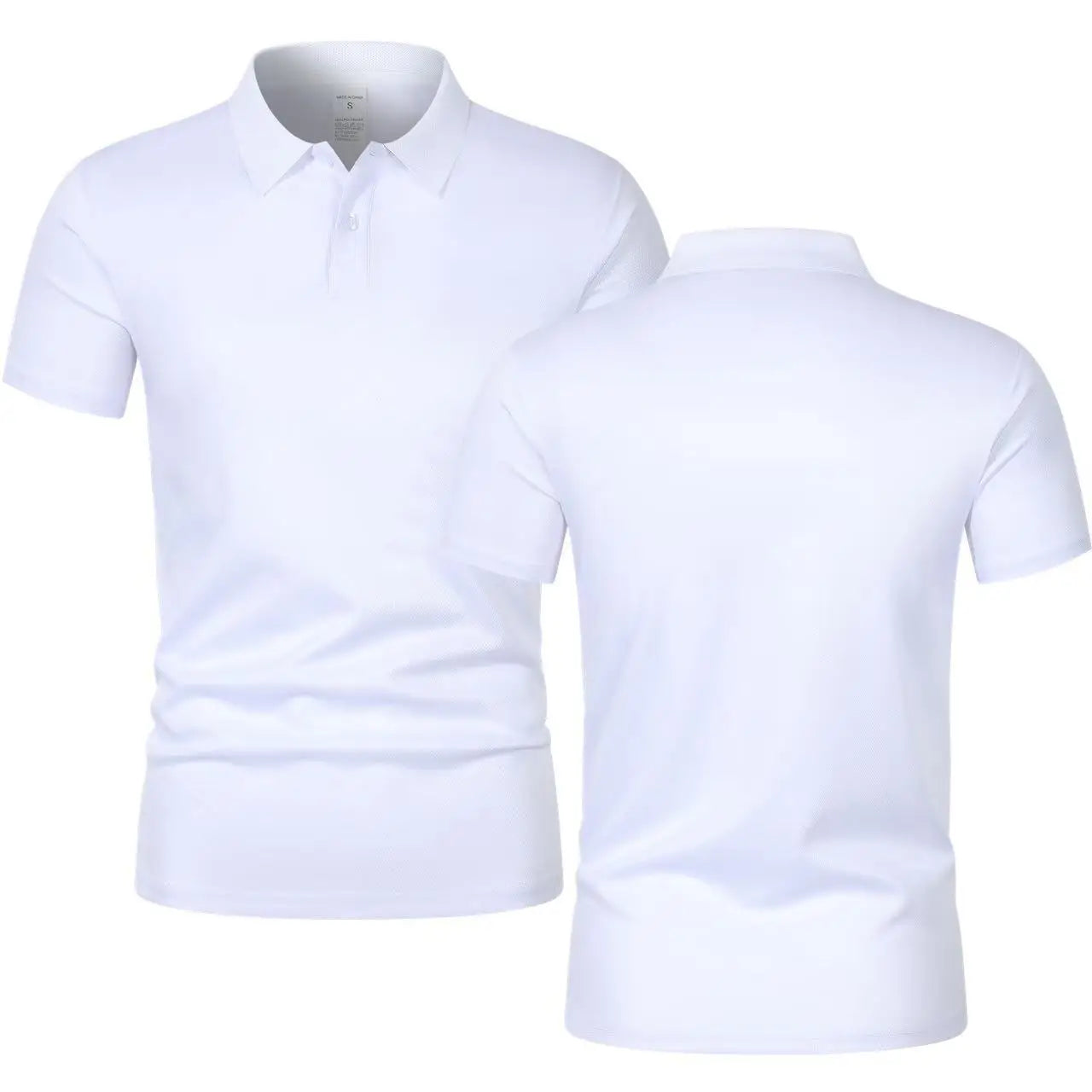 2025 Solid color polo shirt ultra-light men's quick-drying breathable sweat-wicking shirt suitable for fitness gym and running