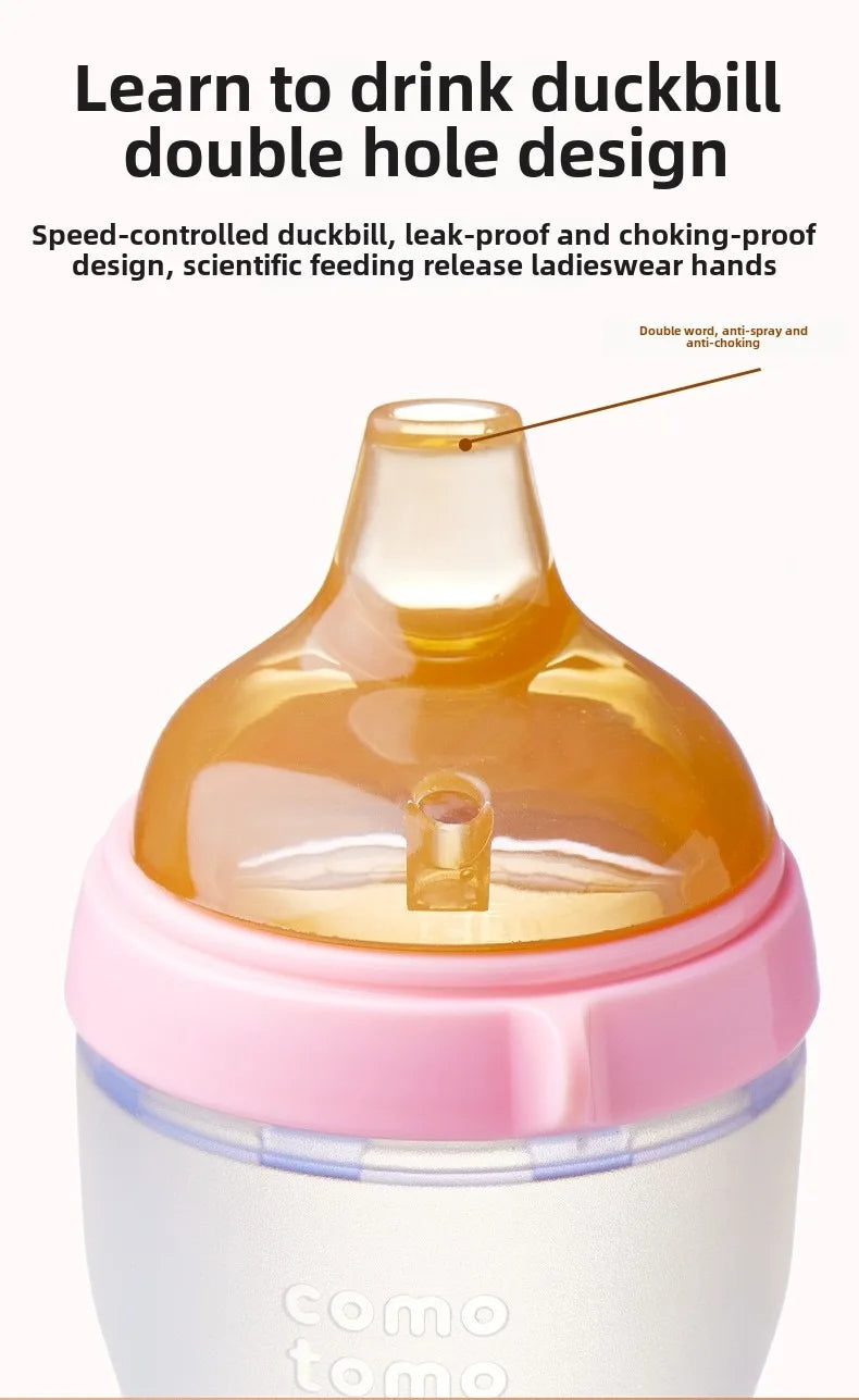 1 Pc 7cm Wide Big Mouth Nipple Pacifier 100% Bpa Free Spoon Straw Nipple Head Gravity Ball Replacement Head For Baby Milk Bottle