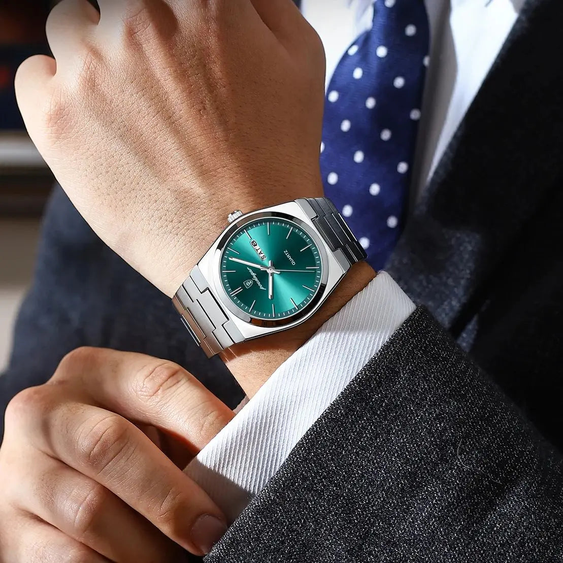 POEDAGAR Luxury Men's Watches Luminous Waterproof Stainless Steel Casual Men Clock Date Week Quartz Fashion Man Wristwatch Reloj