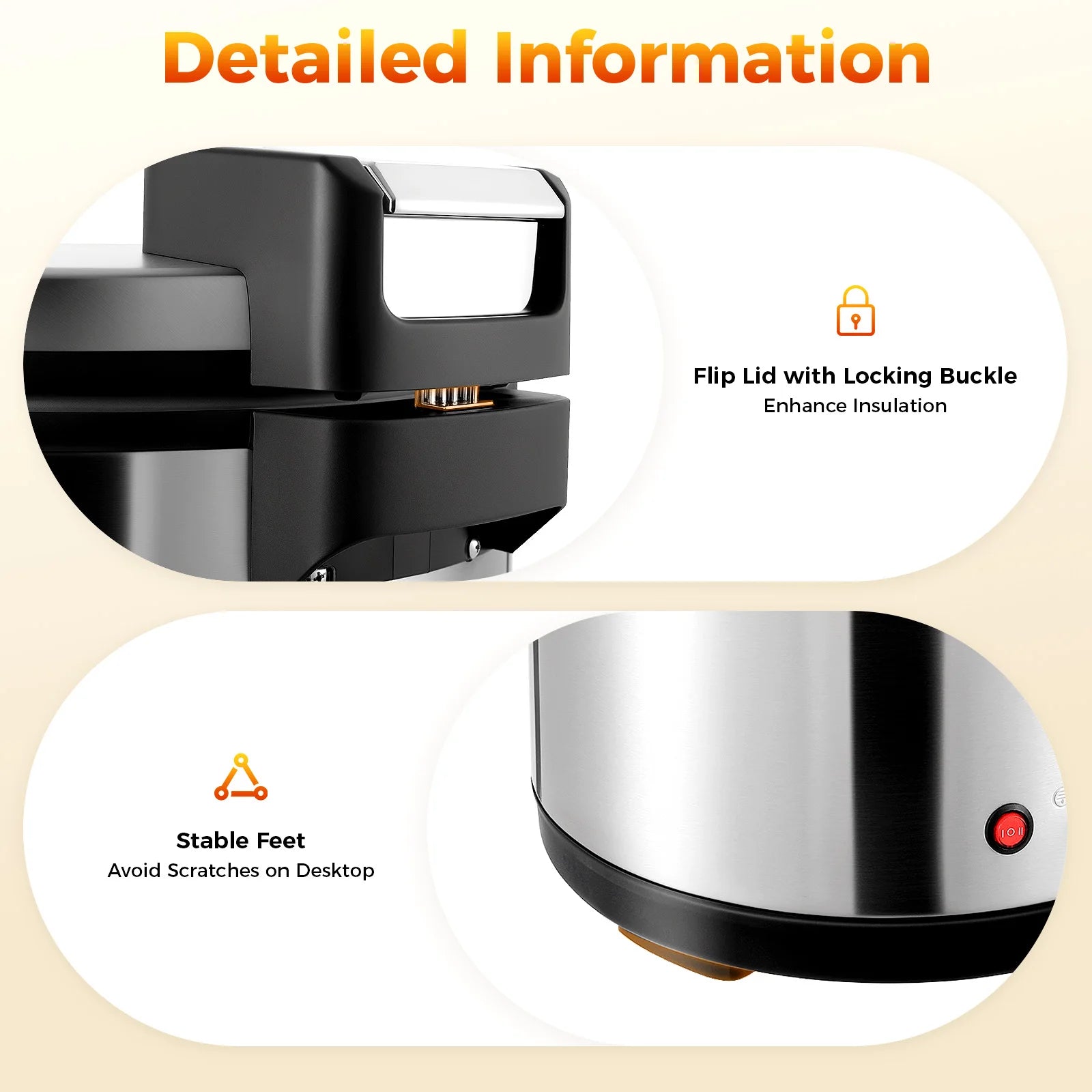 110W 110V Commercial Rice Warmer Insulation Rice Cooker Electric Rice Warmer 19L Rice Warmer for Restaurant