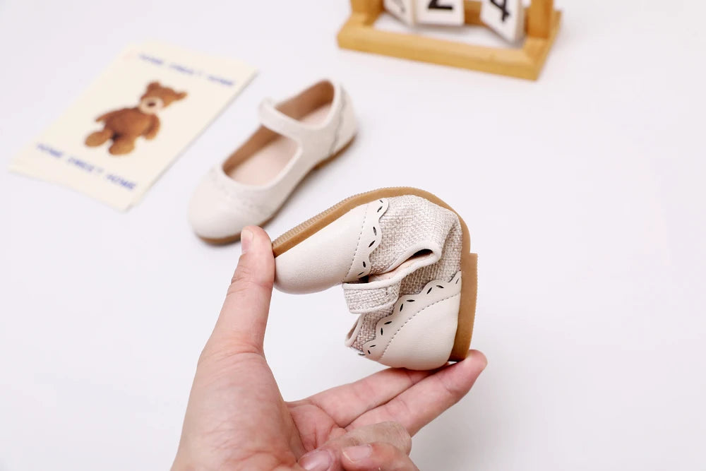 AS Kids Shoes Children Shoes Baby Boys Leather Loafers Toddler Slip On Princess Flats Girls Fashion Oxford Platform Mary Jane
