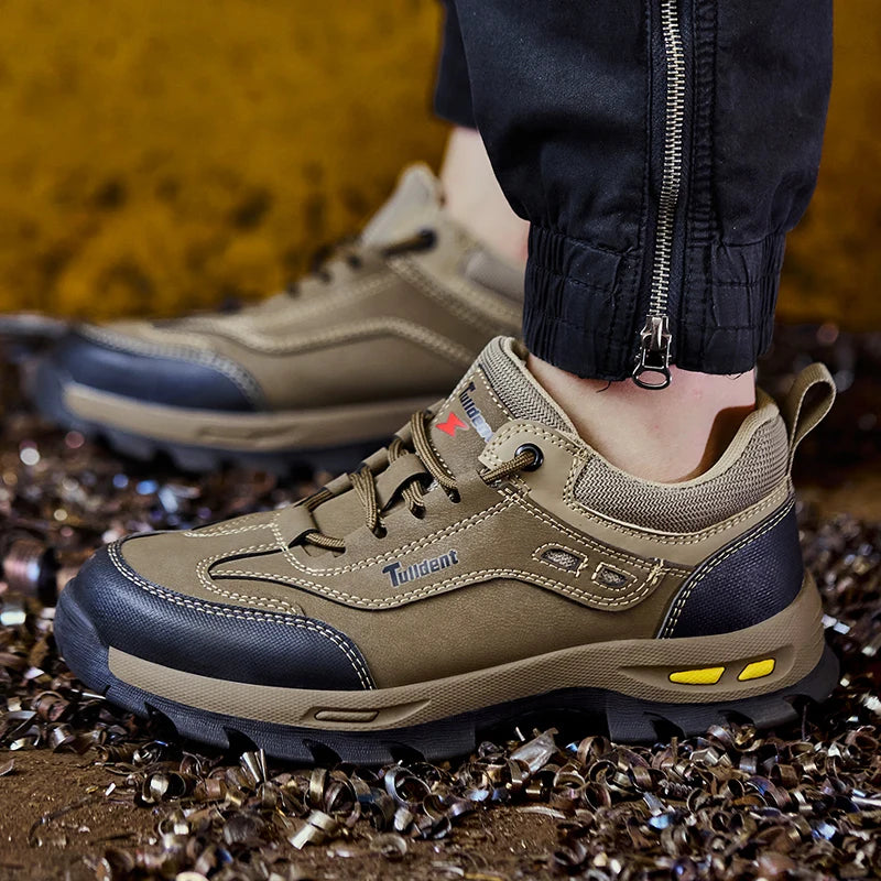 New men's safety shoes, puncture resistant work shoes, men's protective shoes, wear-resistant work boots  Tactical Boots