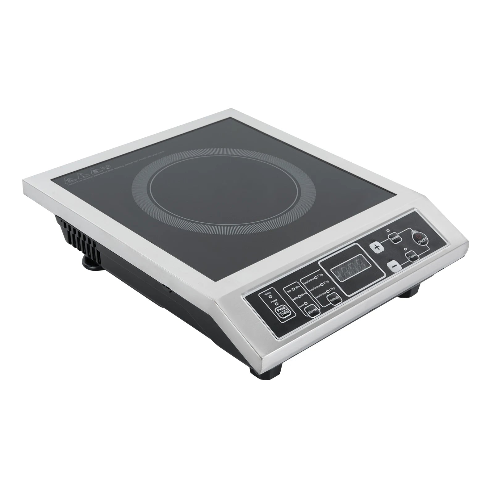 3.5KW Portable Electric Induction Cooktop, Countertop Induction Cooker with 8 Temperature Levels,IGBT Heating Induction Hob IPX4