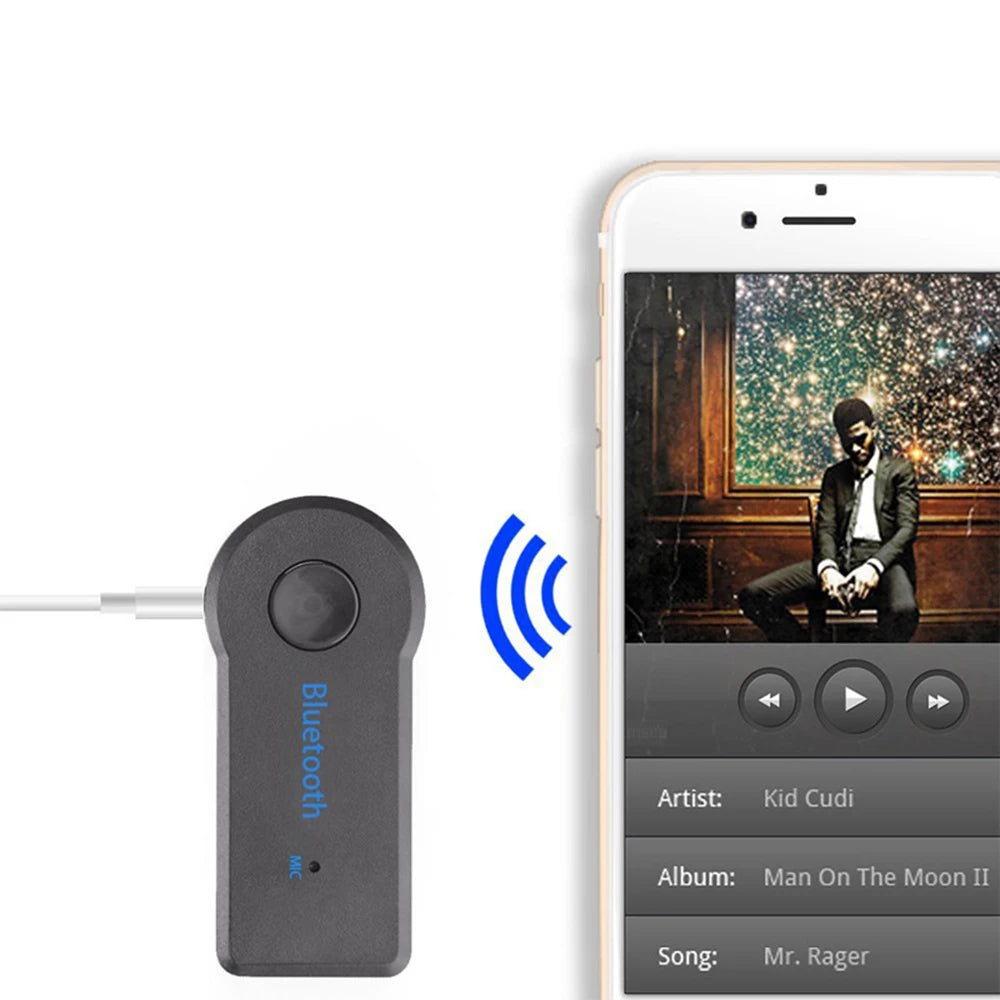 Portable Wireless Bluetooth-compatible Receiver 3.5mm Phone AUX Audio MP3 Car Stereo Music Receiver Adapter