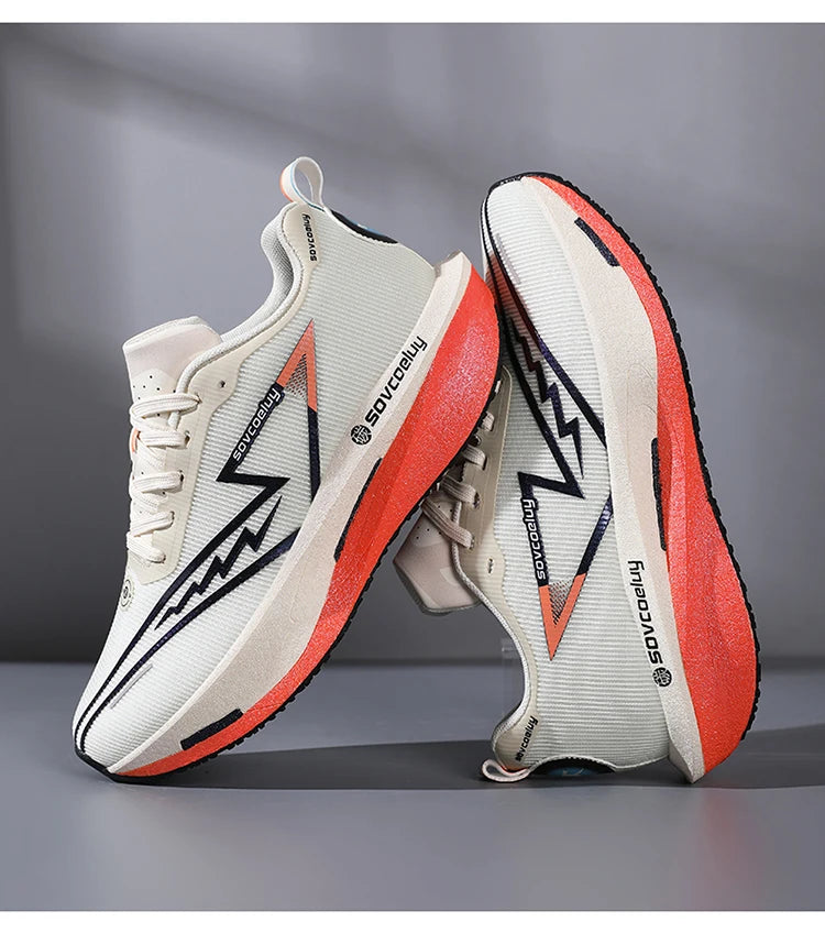 Running Shoes Carbon Board Speciality Marathon Men Sports Breathable Lightweight Women's Comfortable Athletic Nonskid Sneakers