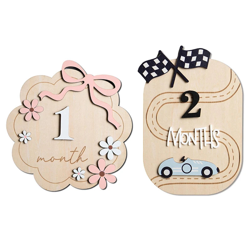 Baby Announcement Sign, Wooden Hello World Newborn Welcome Sign Name Plaque Personalized Birth Announcement Board
