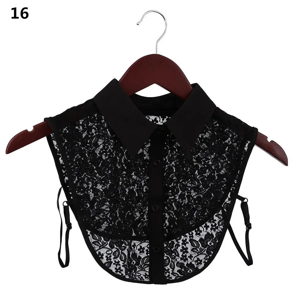 New Lapel Fake Collar Vintage Detachable Shirt False Collar for Women Blouse Sweater Lapel Top Neckwear Ties Clothes Accessories