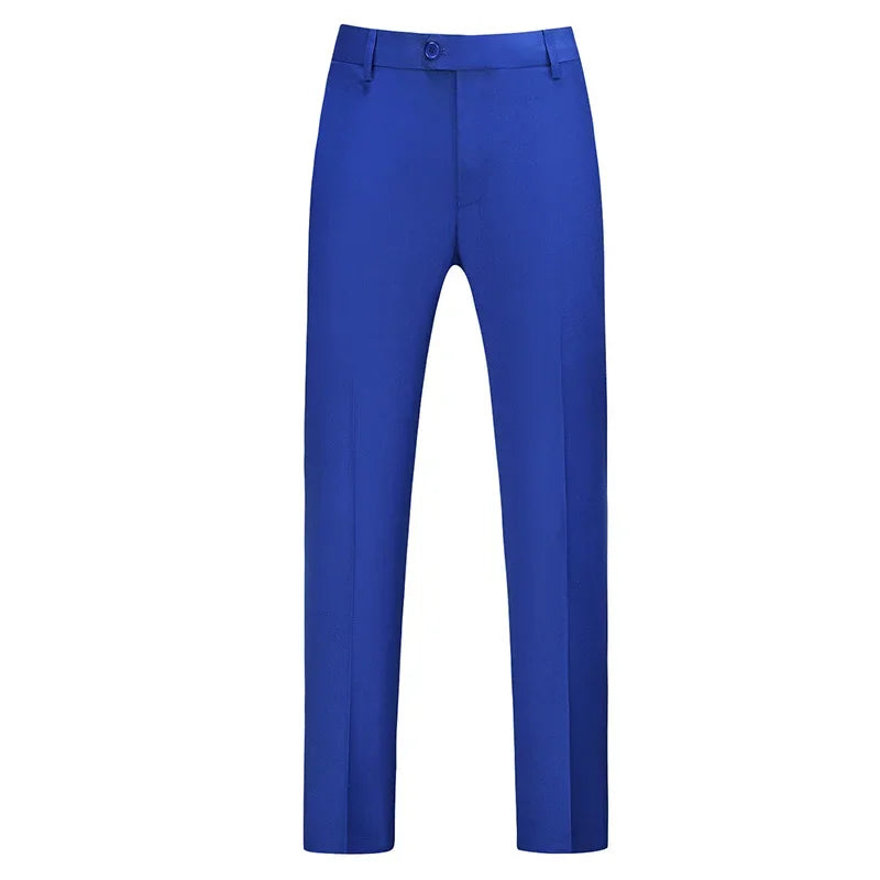 Men Dress Pants Solid Color Slim Fit Business Casual Office Wedding Formal Trousers High Quality Men Clothing Suit Pants 29-40