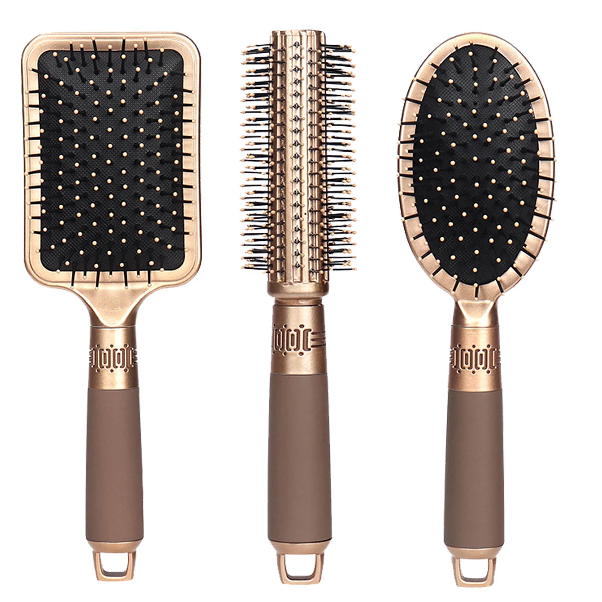 Anti Static Airbag Massage Comb High-End Practical Care Head Hair Brush Household Curly Hair Comb, Special for Real Hair Wigs