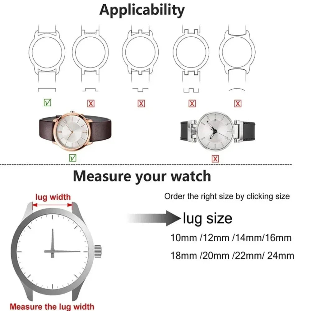 20mm 22mm Waterproof Sailcloth Watch Strap Two-Sided Nylon Watchband Quick Release Band Universal Sport Belt for Men Bracelet