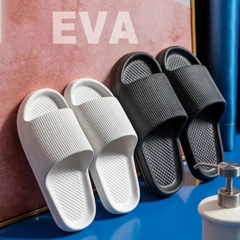 Non-Slip EVA Soft Sole Massage Shower Shoes for Men and Women, Couples, Waterproof, Home, Leisure, Bathroom Slippers, Fashion