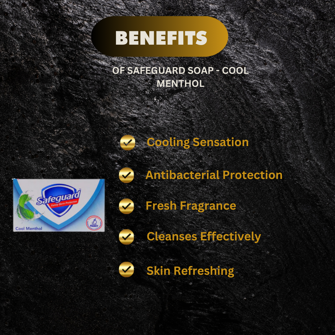 Safeguard Soap Cool Menthol 130G - Premium Beauty Product