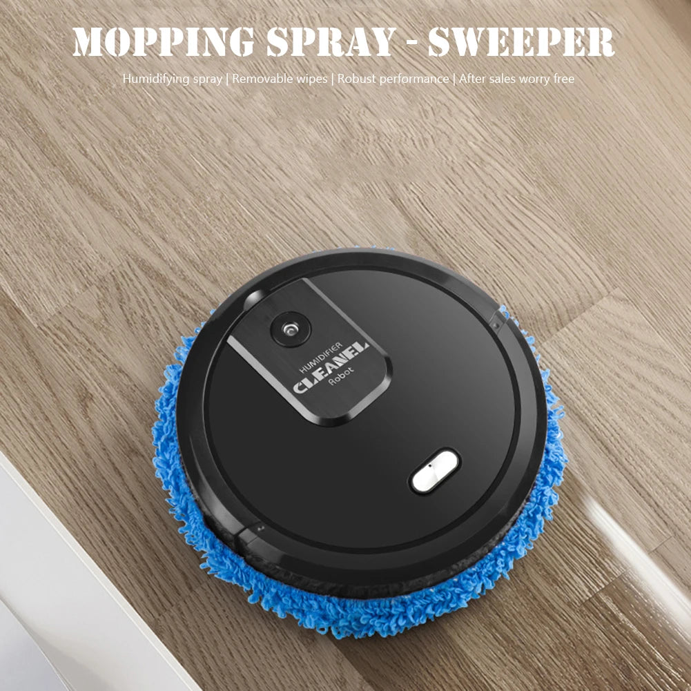 1500mAh Mopping Cleaning Machine Humidification Spray Rechargeable Home Cleaning Appliances Dry Wet Dual Use Floor Sweeper
