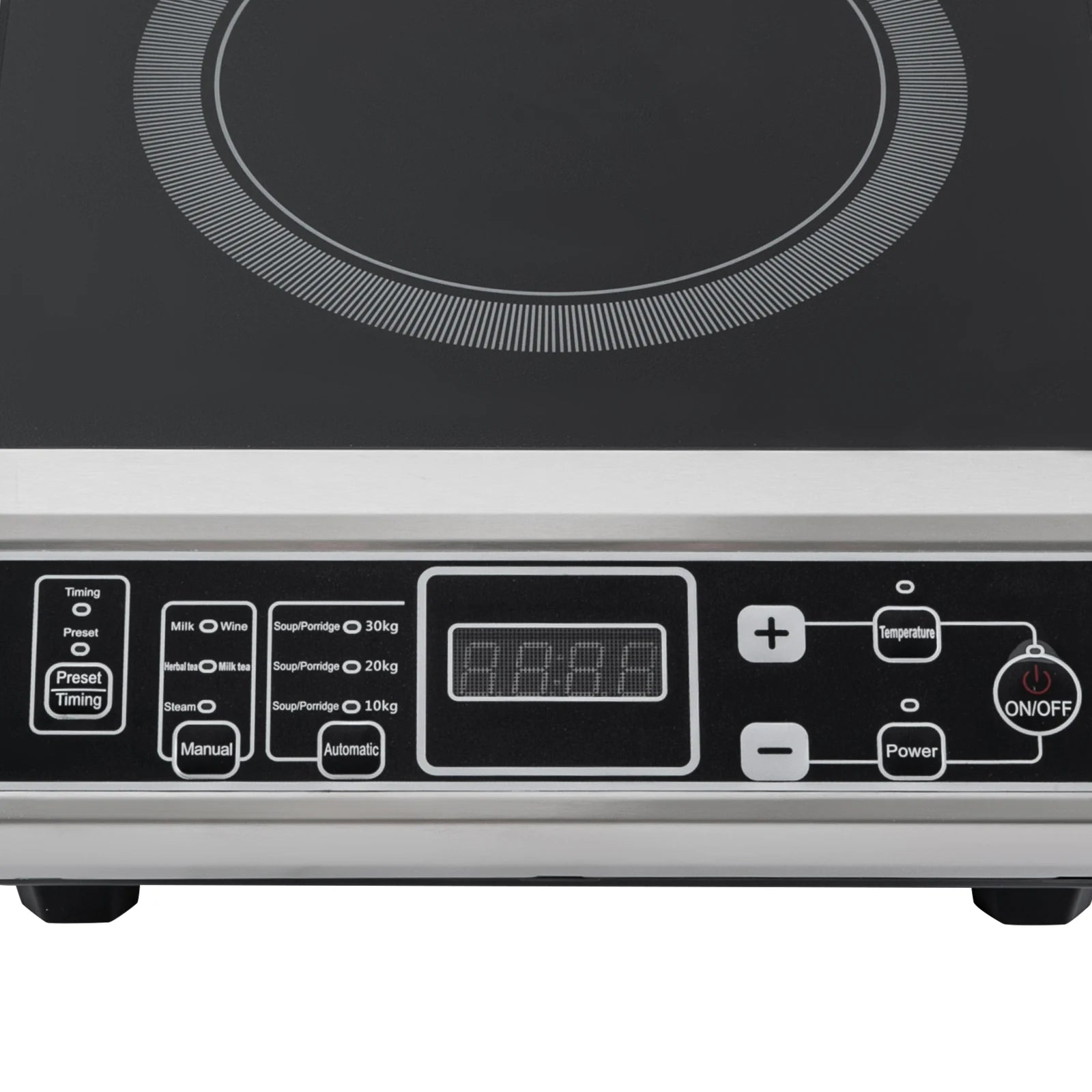 3.5KW Portable Electric Induction Cooktop, Countertop Induction Cooker with 8 Temperature Levels,IGBT Heating Induction Hob IPX4