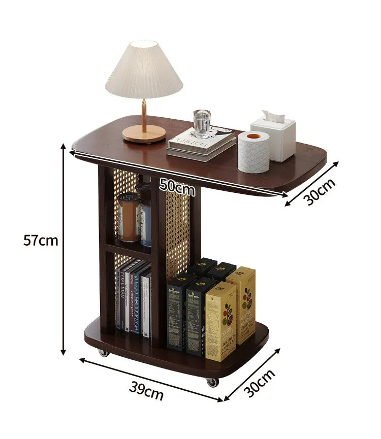 Office Desks Wooden Side Table Floor Side Tall Sofa Coffee Table Study Retro Table Basse Salon Furniture For Living Room