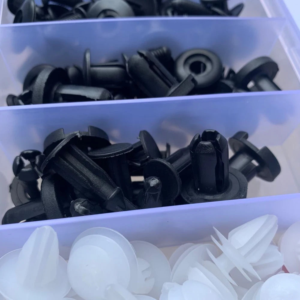 Auto Fastener Clip Mixed Car Body Push Retainer Pin Rivet Bumper Door Trim Panel Fastener Kit Car Clip 100/50 Box /Bag packaging