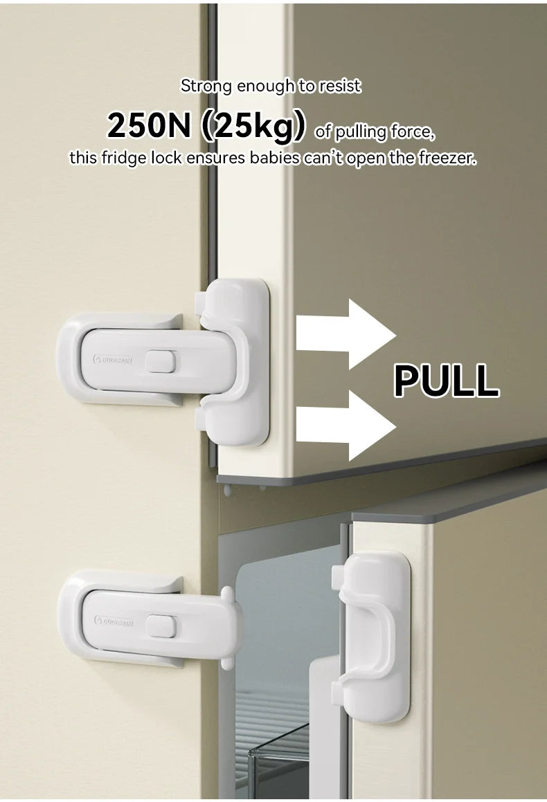 EUDEMON 1PC Baby Safety Refrigerator Door Stopper Single-Door Fridge lock Kids Safety Freezer Lock Stop Kids from Opening Fridge