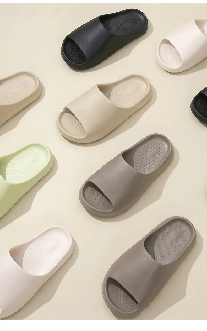 2025 New Arrival Men's Trendy Outdoor Slippers with EVA Tread Feel Anti Slip and Wear-resistant Slippers Indoor Home