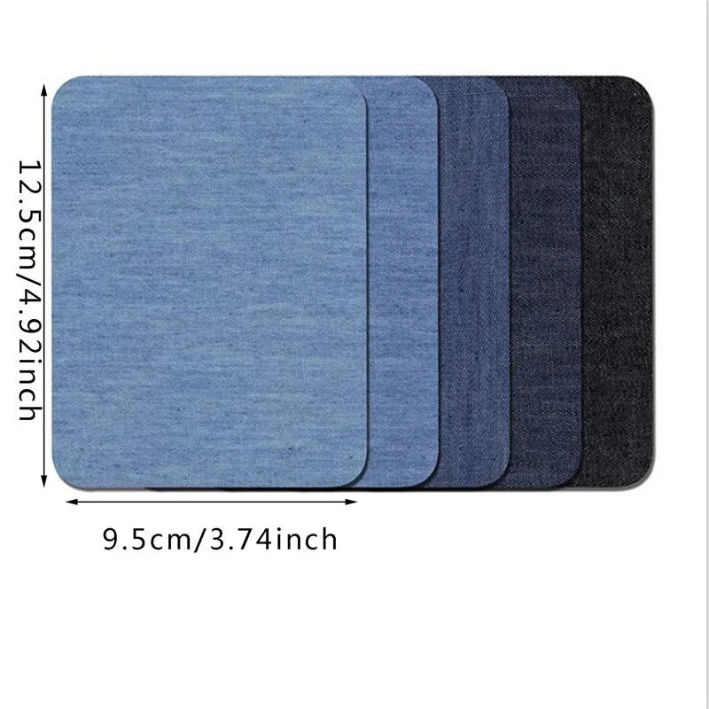 Denim Patches DIY Iron On Denim Elbow Patches Repair Pants For Jean Clothing Pants Badges Apparel Sewing Fabric NEW