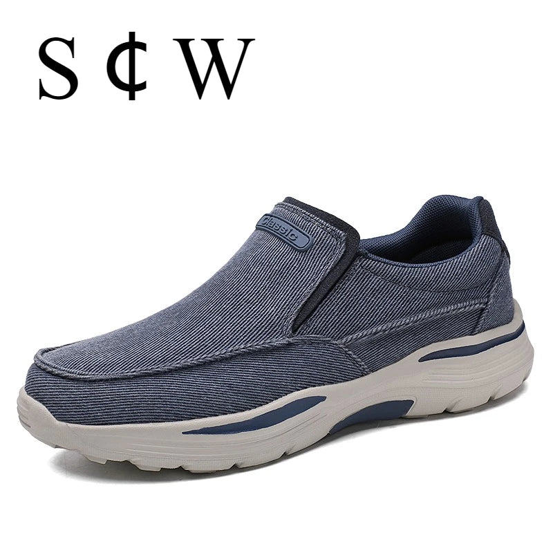 Men's Lightweight Canvas Loafers for Outdoor Hiking Camping Casual Sports Running Jogging Shoes Size 39-48