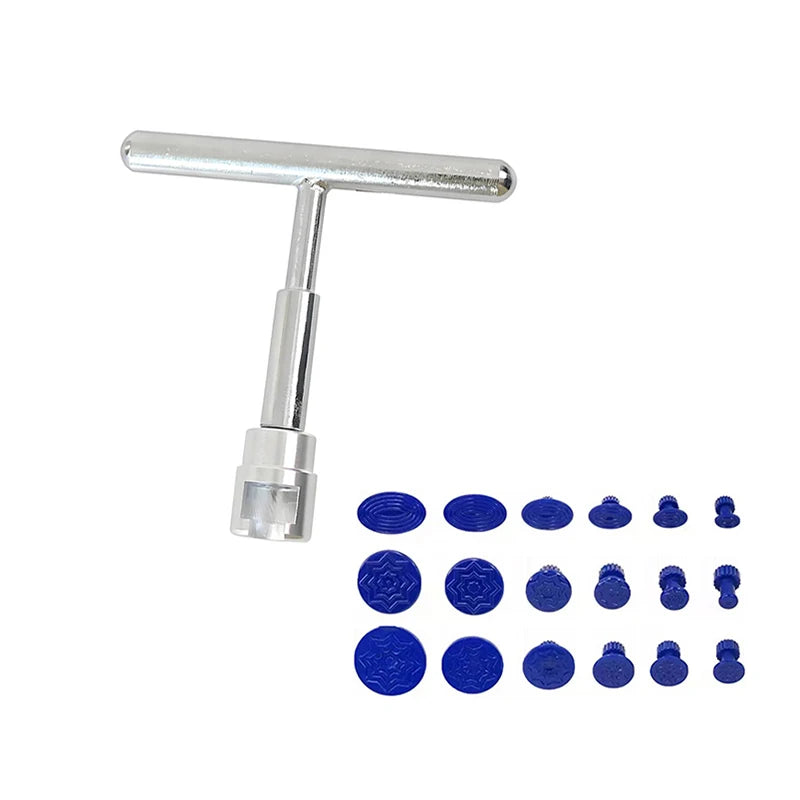 Manual tool combination kit for car dent repair, body sheet metal machinery, glue gun, unpainted drawing tool set