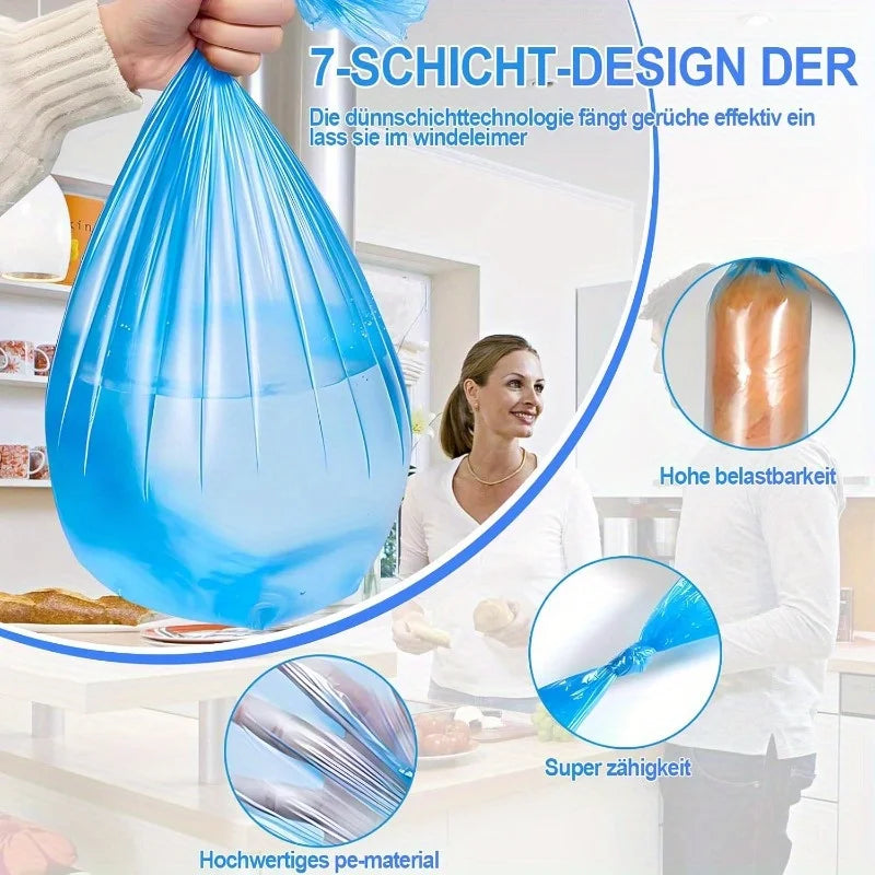 5pcs 22.5m Thickened Deodorizing Diaper Pail Refill Cores for Diapers Pet Waste Universal Fit Tommee Tippee Most Pails