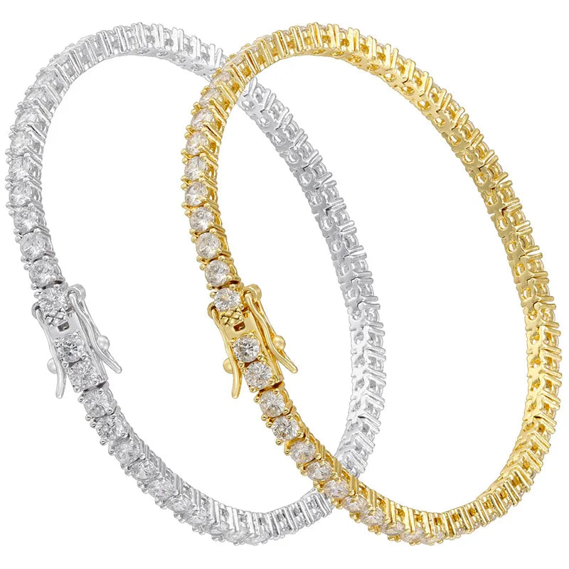 S925 Sterling Silver High Quality Fashionable  D Color VVS1 Full Moissanite Tennis Bracelet for Women Wedding Engagement Jewelry
