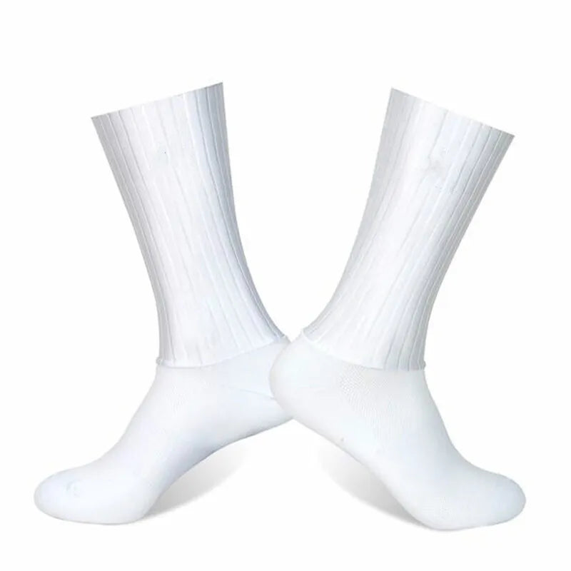 2026 New Cycling Slip Anti Silicone Summer Whiteline Aero Socks Men Bicycle Sport Running Bike Socks Calcetines 2024 New Socks