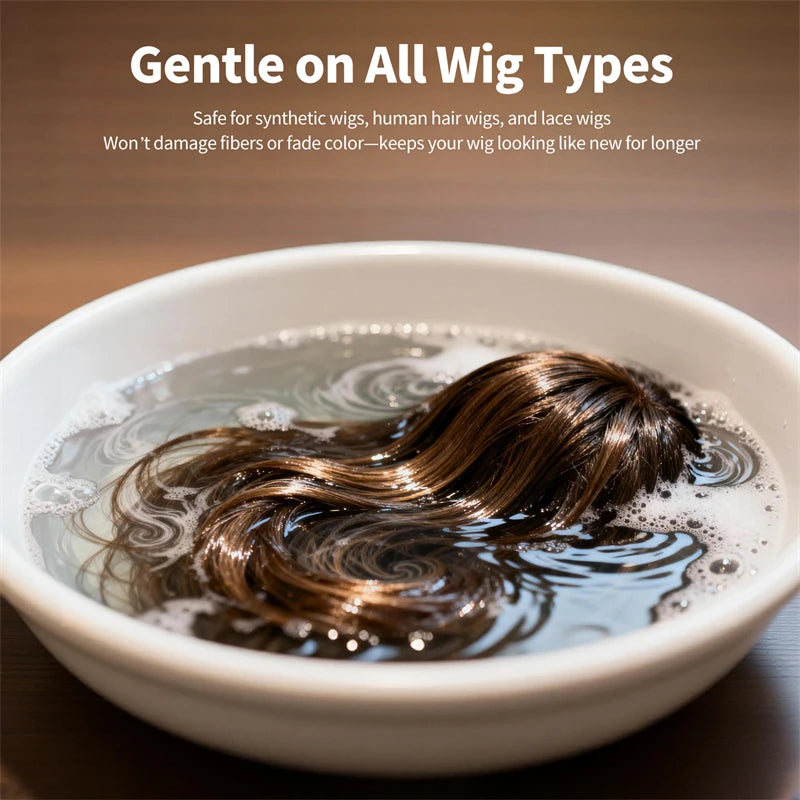 SEVICH 2-IN-1 Wig Shampoo 100ml Human and Synthetic Wig Deep Cleansing Moisturizing Shine 2 in 1 Shampoo Professional Wig Care