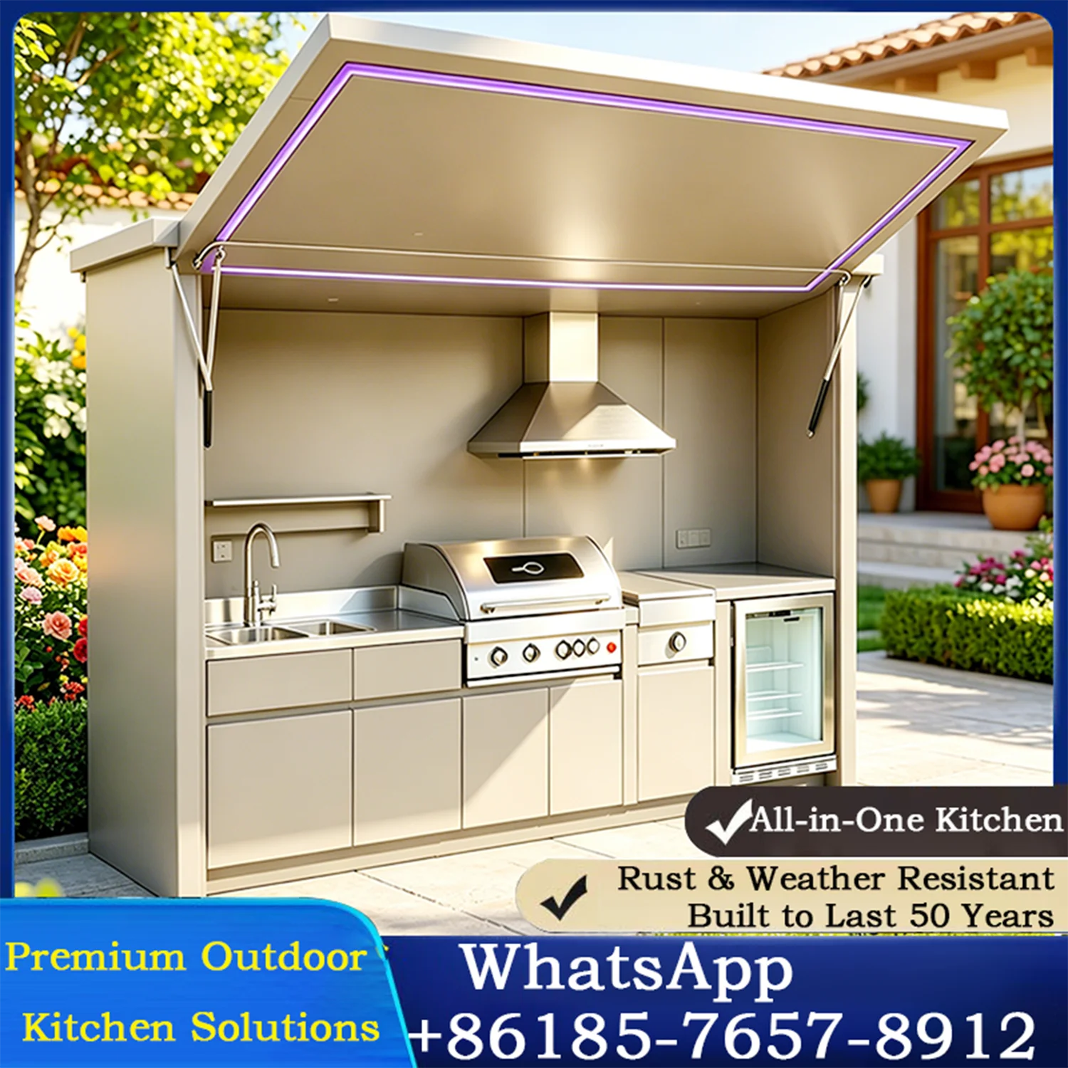 Full Equipped Outdoor Kitchen Bundle, Complete Cooking Set & Premium Non Stick Cookware,Sturdy &Functional for Outdoor Scenarios