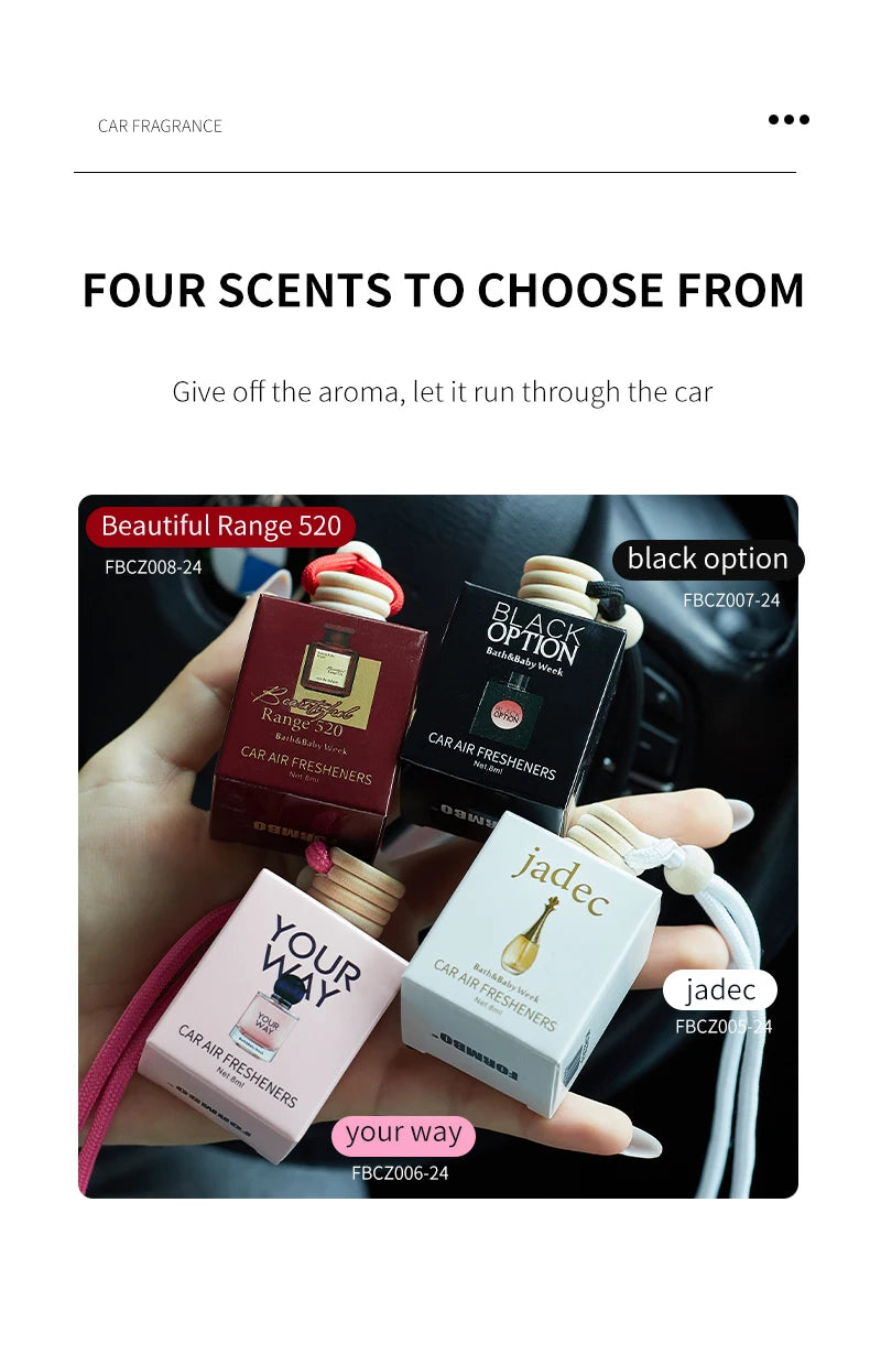 Perfume bottle car perfume, long-term car air freshener, car perfume used for car interior accessories, keep charming and fresh