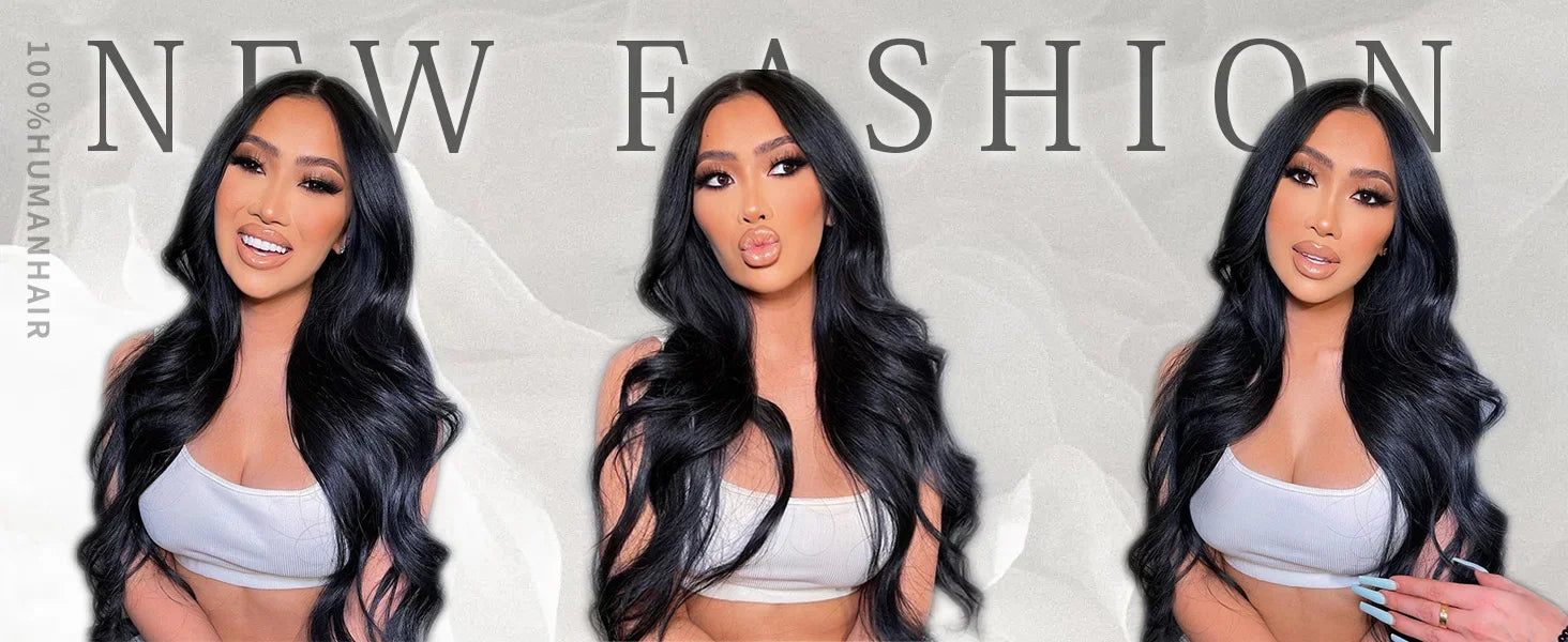 30 32 Inch Full Head Body Wave Bundles 100% Raw Human Hair Weaving Virgin Hair Extensions 1 3 4 Pcs Natural Black Color Double Weft Remy Hair Thick Full Ends Hair Bundles
