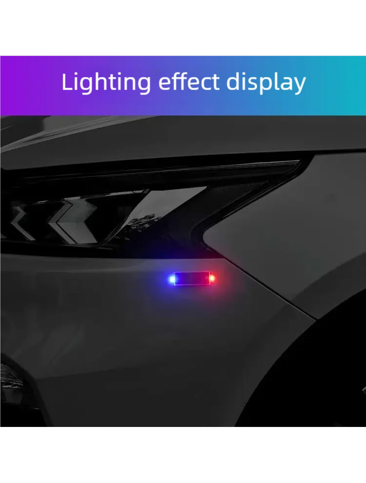 Car Mini LED Solar Power Warning Light Night Security Simulated Alarm Wireless Anti-Theft Caution Lamp Strobe Dummy Alarm Lamp