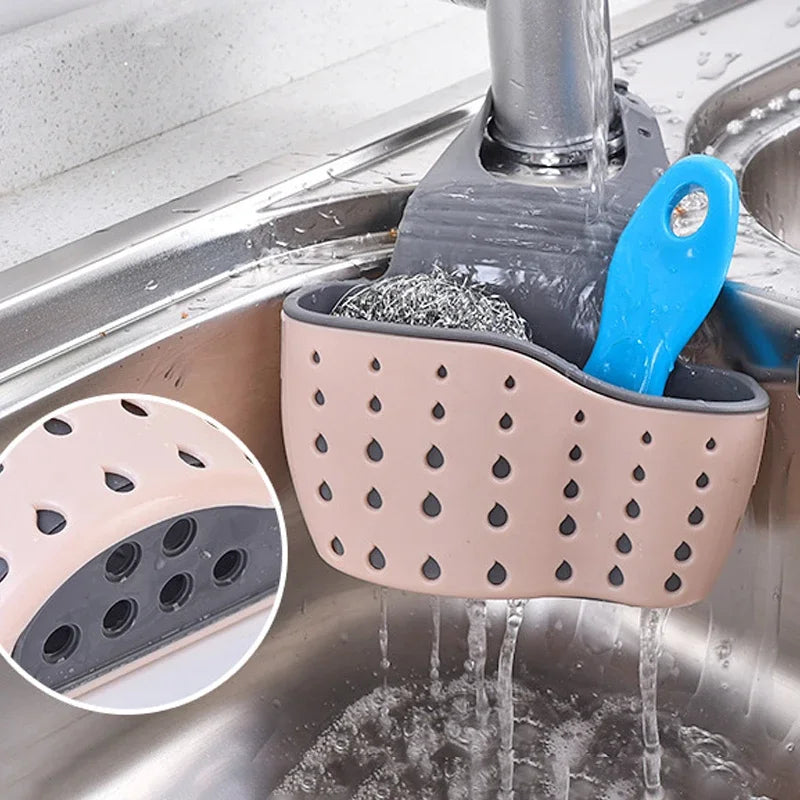 Kitchen Drainage Basket, Kitchen Sink Bracket, Household Storage Drainage Basket, Kitchen Accessories