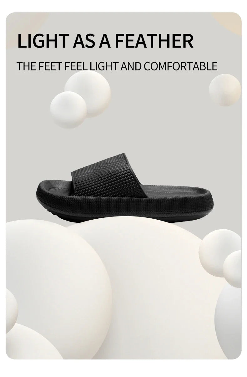 Slippers EVA Sandals Slippers Simple Men Women Wear Thick-Soled Non-Slip Summer Quarters Bathroom Shower  Indoor Home Casual