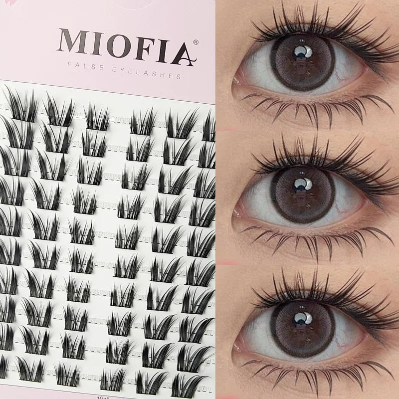 Large Capacity Fish Tail Fake Eyelashes Natural Russian Anime Eyelashes Natural Eyelashes Cosplay Single Cluster Fake Eyelashes
