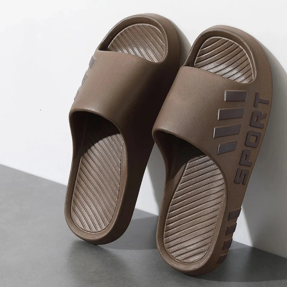 2026 NEW Men's Summer Fashion Slippers Indoor Outdoor Beach Sandals Flip Flop Thick Sole Non-Slip Shower Slippers for Male
