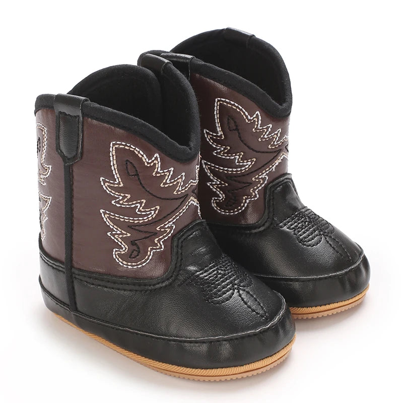 Newborn Baby Boots 0 12 Months Winter Denim First Walkers Boys Girls Warm Casual Western Style
