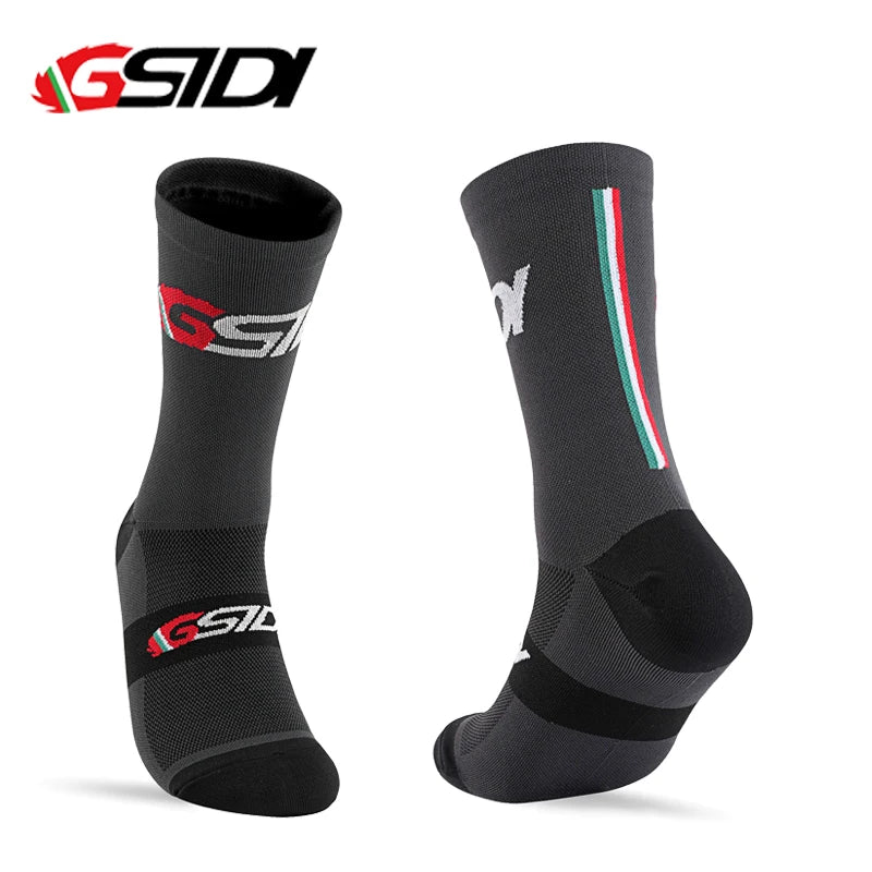 GSTDI New Cycling Socks High Quality Compression Men  Bike Outdoor Women Running Professional Sports Running