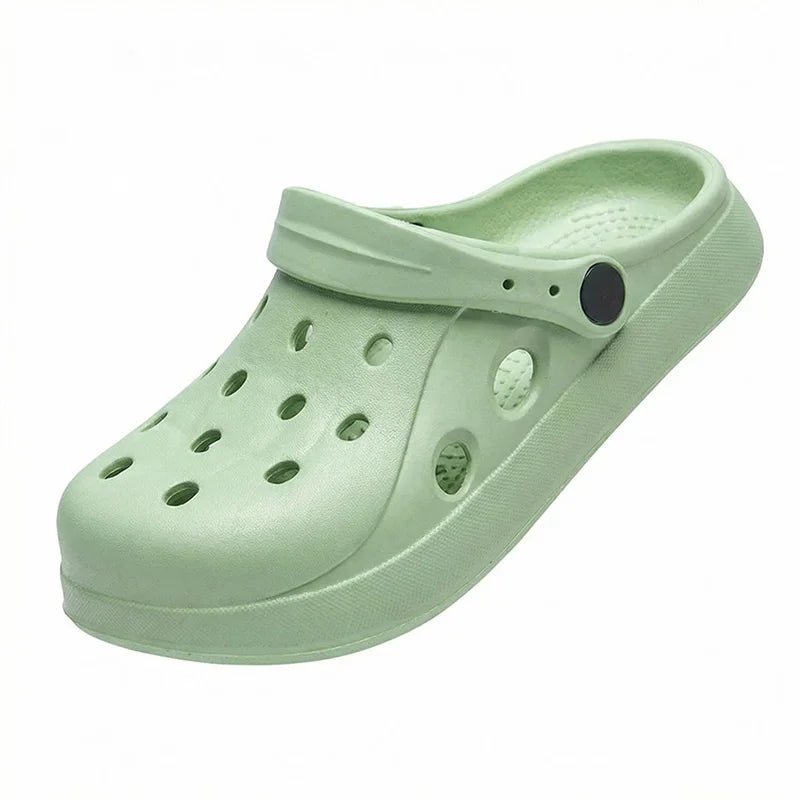 Women Clogs Summer Female Sandals Thick Bottom Home Slides Soft EVA Dry Wedges Platform Garden Shoes Beach Sandals Home Slippers