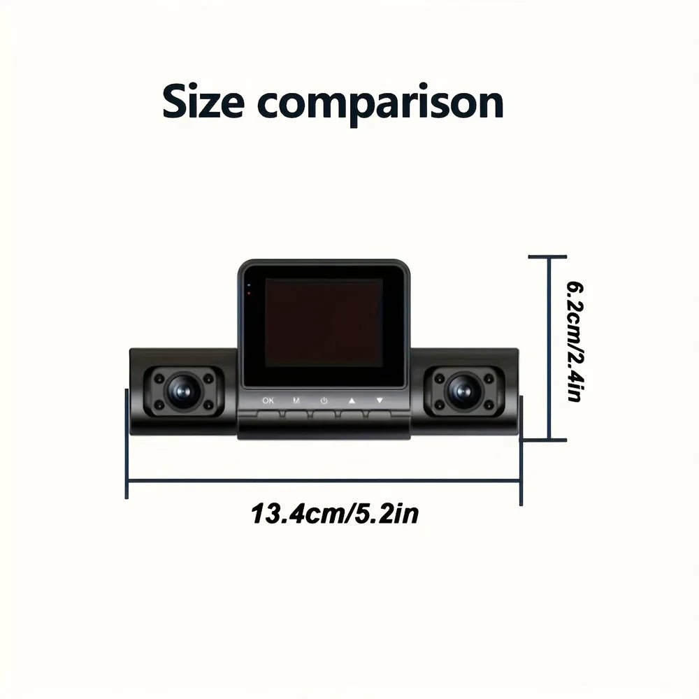 4 Camera Car Dash Cam 2.0 inch 1080P Front Cameras  480P Rear/Left/Right Cameras Wide-Angle Night Vision Collision