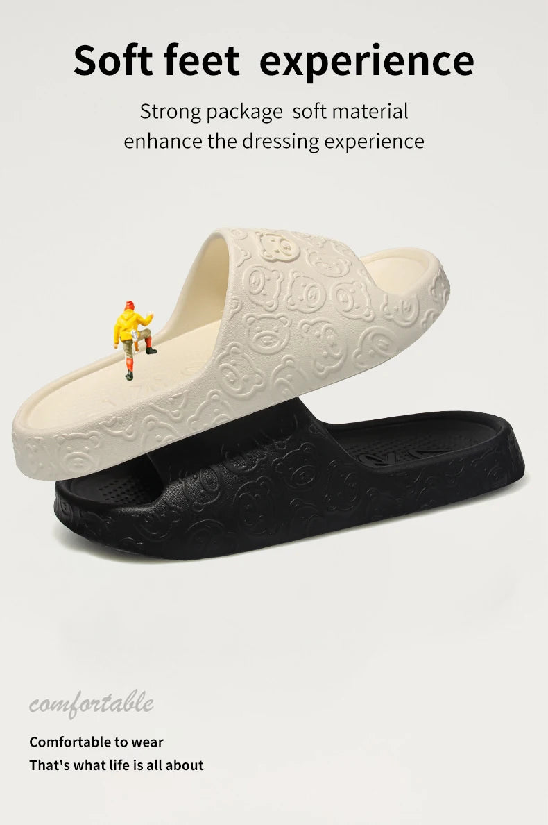 Non-Slip Slippers for Women Outdoor Wear 2024 New Indoor Home Sandals Female Summer Eva